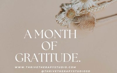 A Month of Gratitude