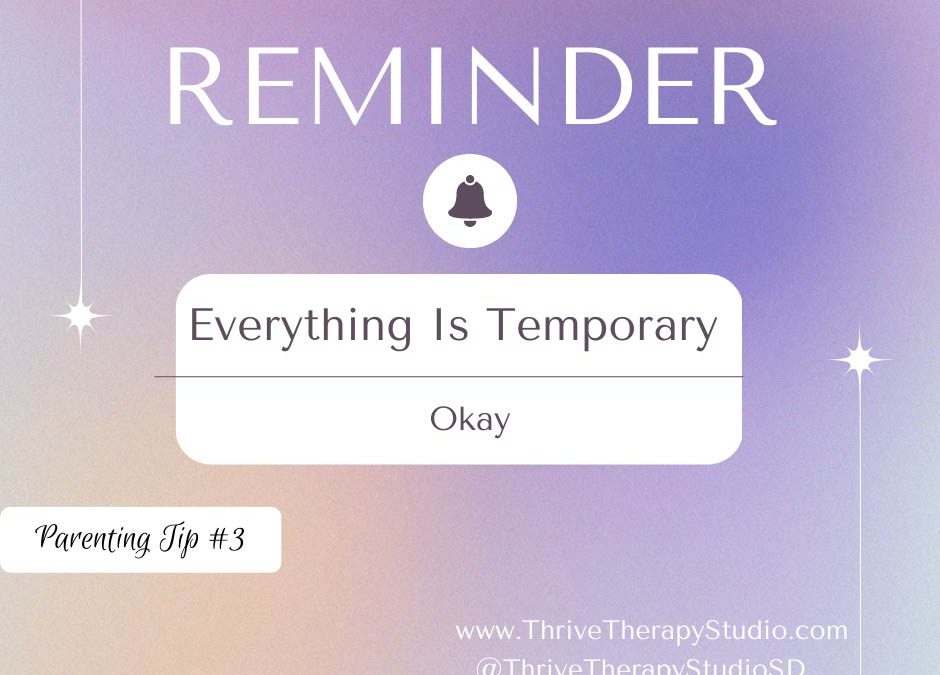 #3: Remember Everything Is Temporary