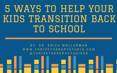 5 Ways to help your Kids Transition Back to School