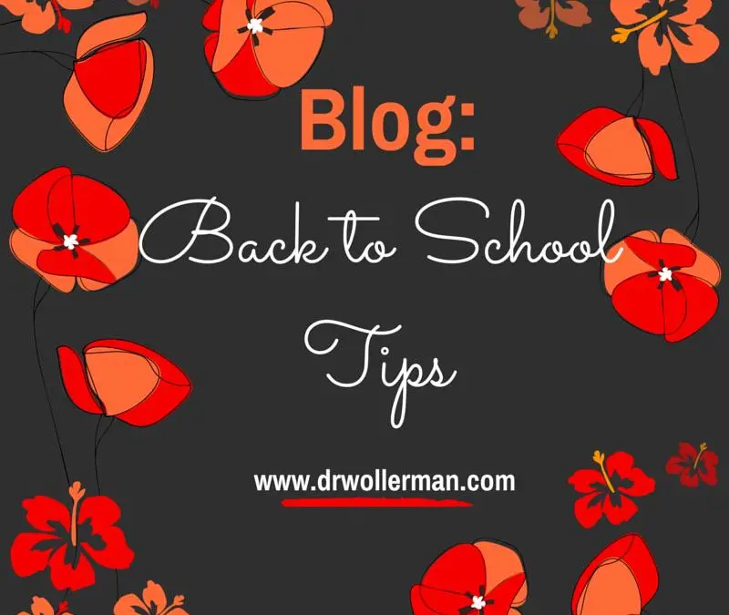 Back to School Tips!