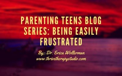 Parenting Teens Blog Series: Being Easily Frustrated
